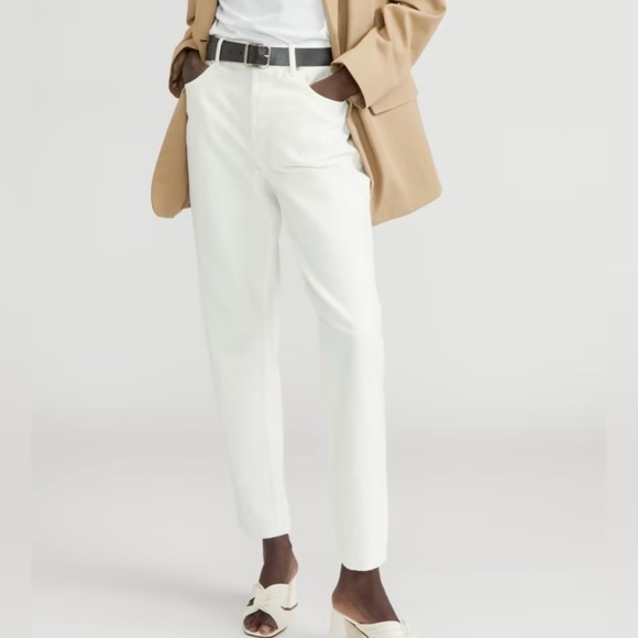 Everlane The 90’s Curvy Cheeky® Jean in Bone Straight Leg, High-rise Curvy fit - Picture 1 of 11